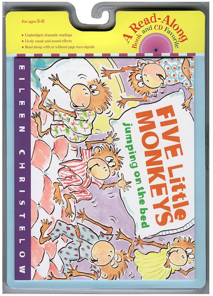 Amazon | Five Little Monkeys Jumping on the Bed Book & Cd (A